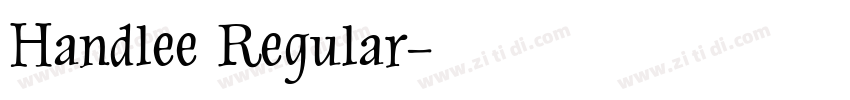 Handlee Regular字体转换